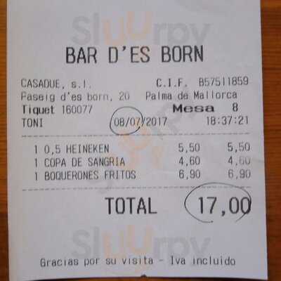 Cafe Bar D'es Born