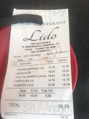Restaurant Lido Lloret De Mar