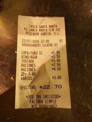 Tasca Santa Marta