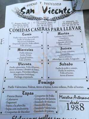 Horno Y Pasteleria San Vicente