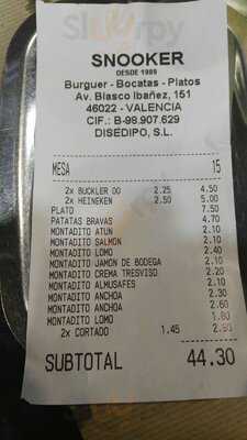 Bocateria Hamburgueseria Snooker