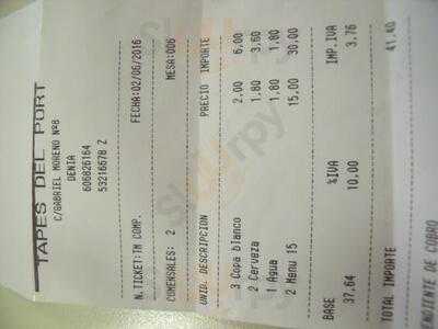 Restaurant Tapes Del Port