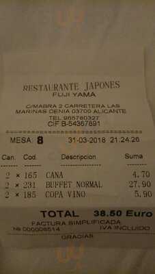 Restaurante Japones Fuji Yama