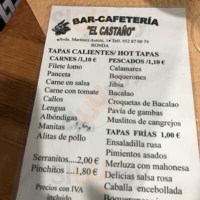 Bar Cafeteria El Castaño