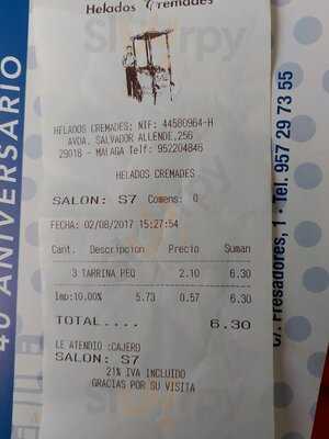 Helados Cremades Pedregalejo
