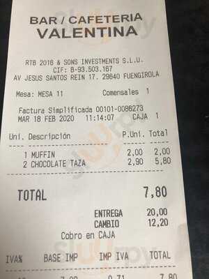 Cafetería Valentina