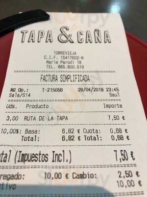 Tapa & Caña