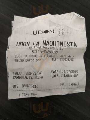 Udon Maquinista
