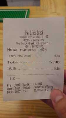 The Quick Greek Poblenou