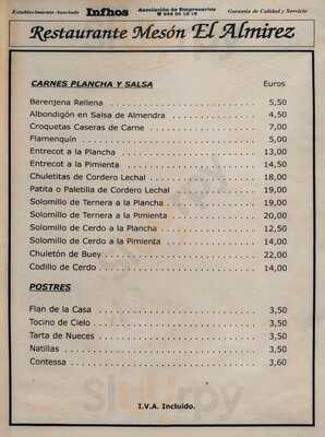 Restaurante Mesón El Almirez
