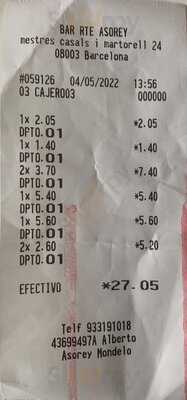 Bar Restaurante Asorey