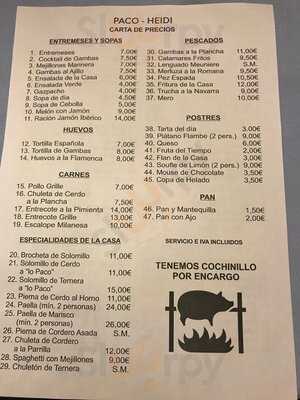 Bar Restaurante Paco Heidi