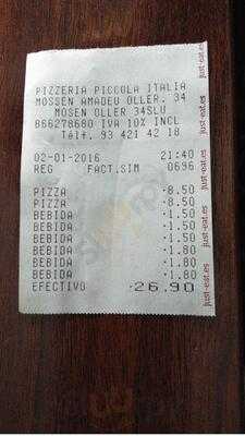 Restaurante Pizzeria Piccola Italia