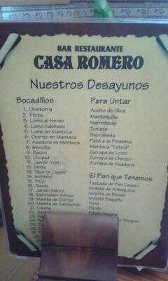 Bar Restaurante Casa Romero