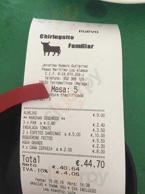 Nuevo Chiringito Familiar