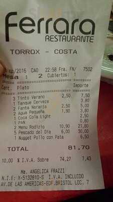 Restaurante Ferrara