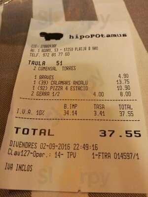 Restaurante Hippopotamus