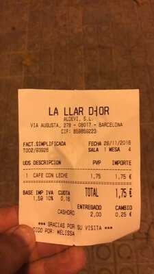 La Llar D'or Restaurant Cafeteria