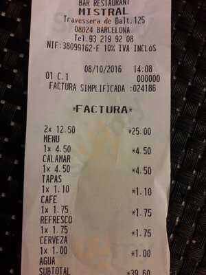 Restaurante Mistral