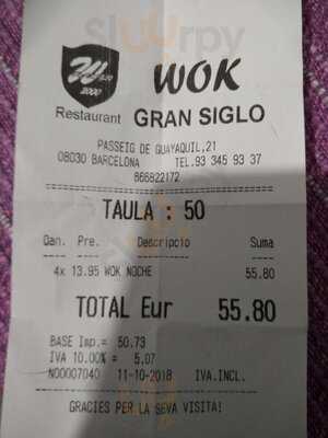 Restaurant Wok Gran Siglo