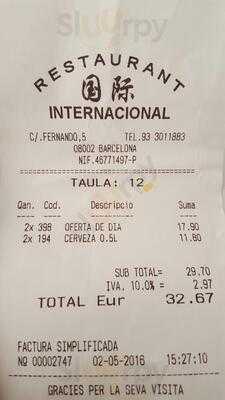 Restaurante Chino Internacional