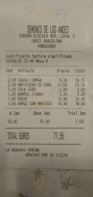 Demonio De Los Andes