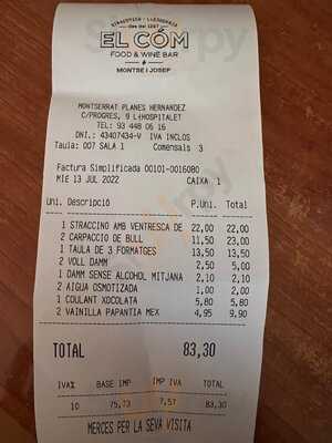 El Cóm Food & Wine Bar