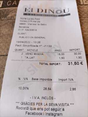 Restaurant  El Dinou