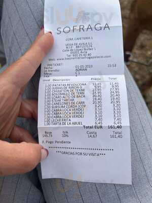 Restaurante Sofraga Palacio