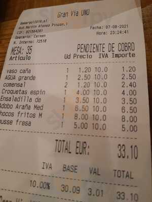 Restaurante Gran Vía Uno