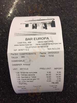 Bar Europa