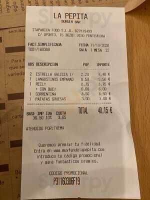 La Pepita Burger Bar - Vigo