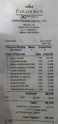 Restaurante Parador De Pontevedra