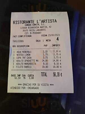 L'artista Ristorante Pizzeria