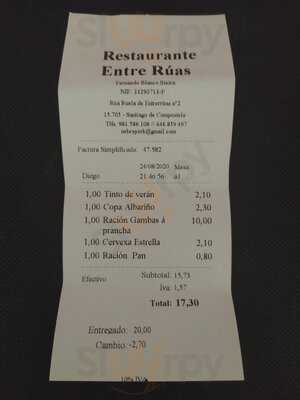 Restaurante Entre-rúas