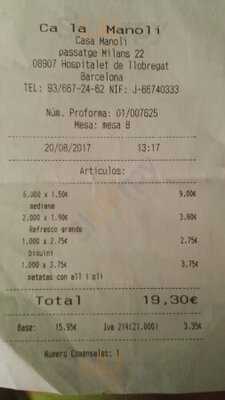 Restaurante Ca La Manoli