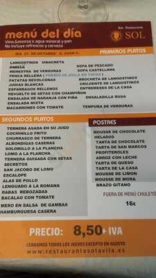 Restaurante Sol Ávila