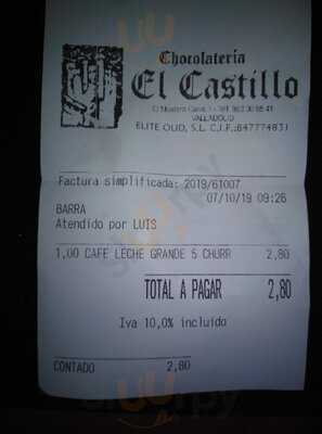 Restaurante Chocolateria El Castillo