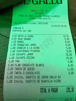 Sidreria El Gallu Valladolid