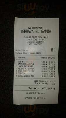 Bar Terraza El Gamba