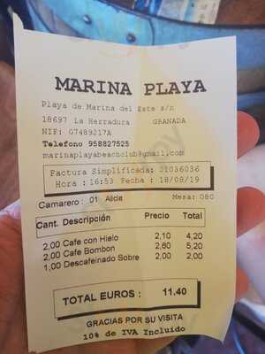 Marina Playa Beach Club