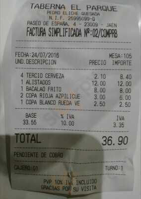 Taberna El Parque Bulevar