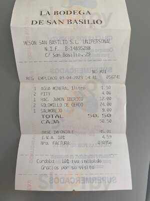 Bodega San Basilio