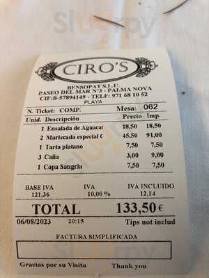 Restaurante Ciro´s