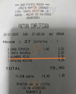 Bar Puente Mozar