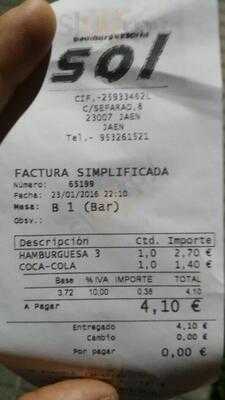 Hamburgueseria Sol