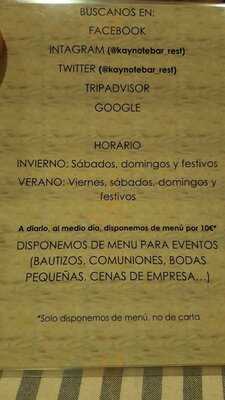 Bar Restaurante Kaynote