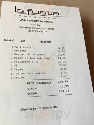 Restaurant La Fusta