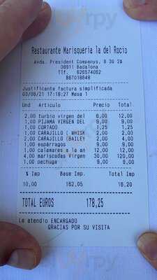 Bar Marisquería La Virgen Del Rocío