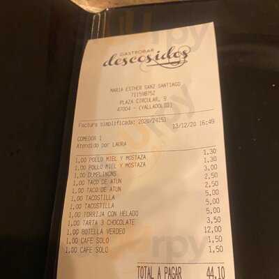 Gastrobar Descosidos